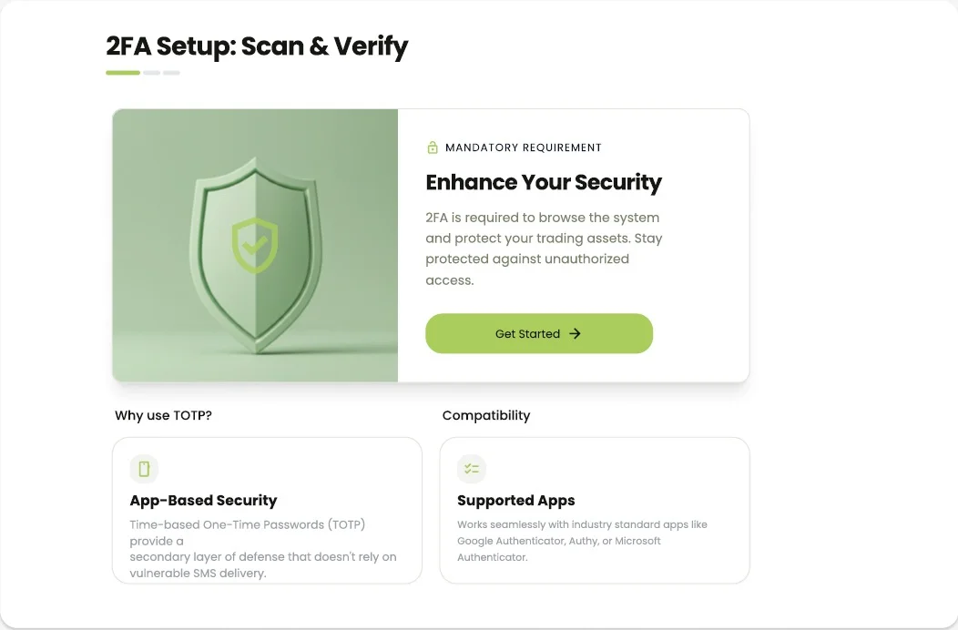 منصة المناقصات - إعداد المصادقة الثنائية
