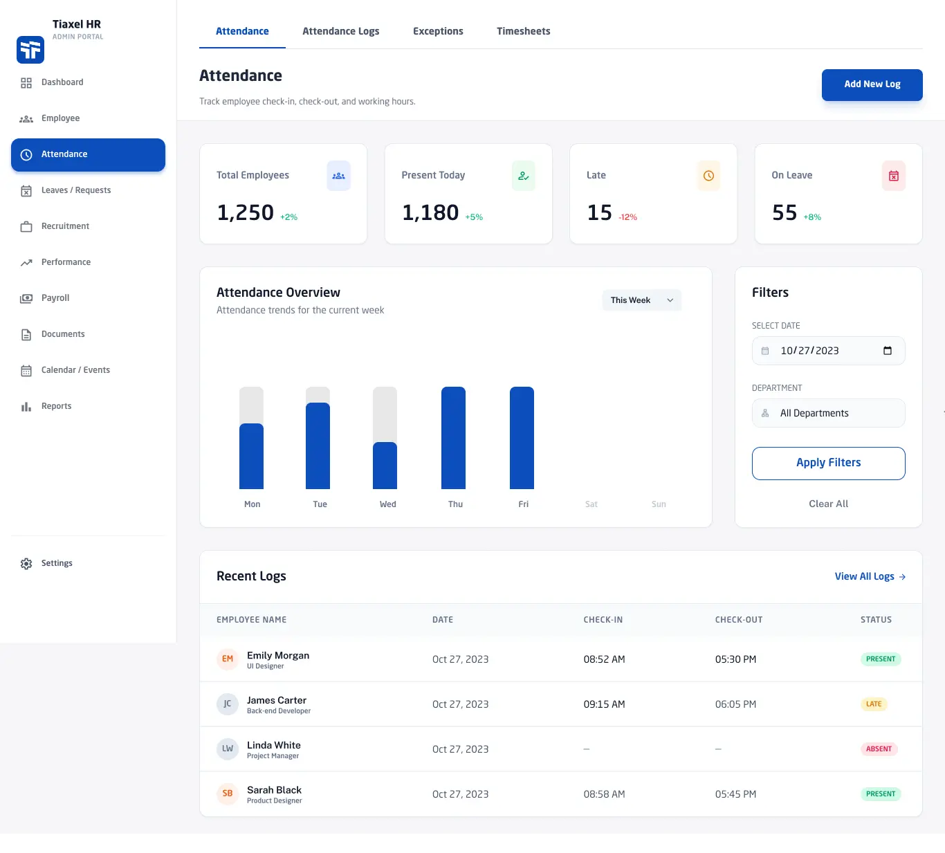 Attendance tracking