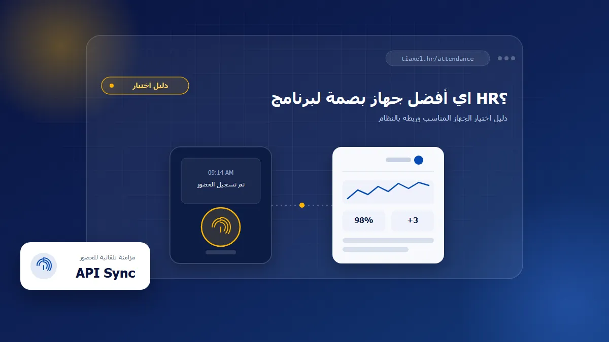 اي أفضل جهاز بصمة لبرنامج HR وربطه بنظام الموارد البشرية